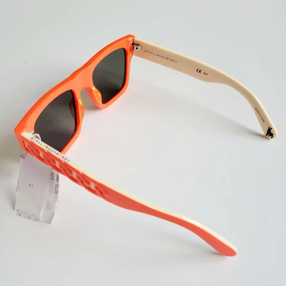 NWT Stella mccartney Falabella Neon Orange Sunglasses - Picture 4 of 7